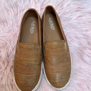 Ralph Lauren Brown Slip-On Loafers